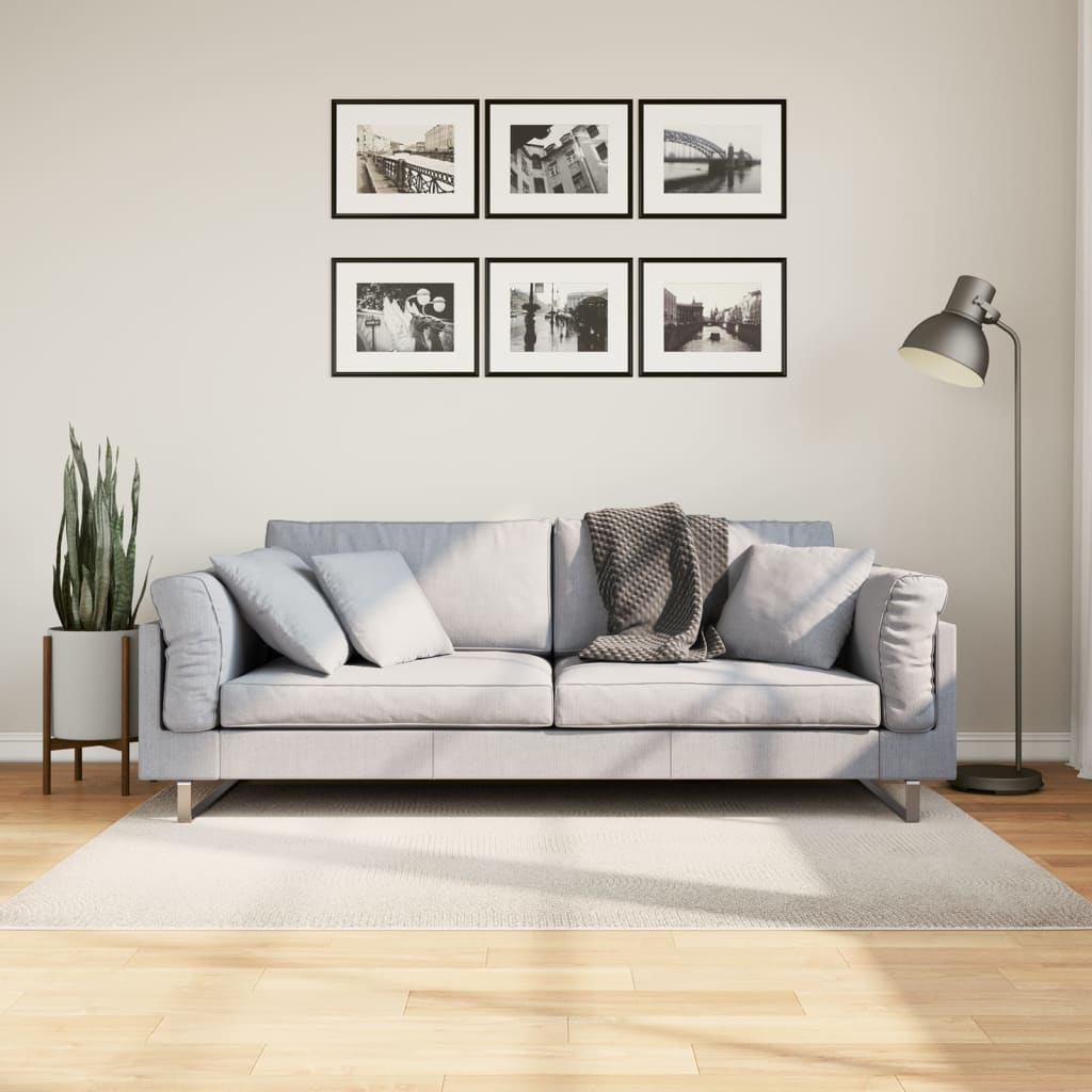 vidaXL Koberec IZA krátky vlas škandinávsky vzhľad krémový 120x170 cm