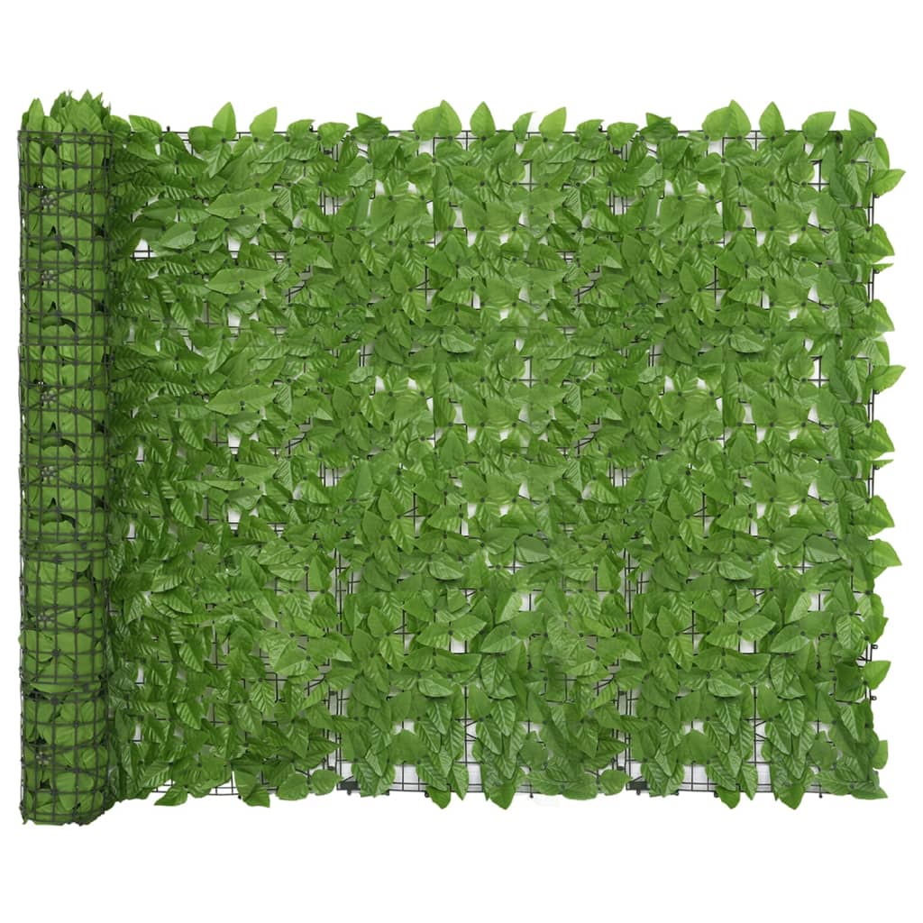 vidaXL Balkónová markíza so zelenými listami 300x150 cm