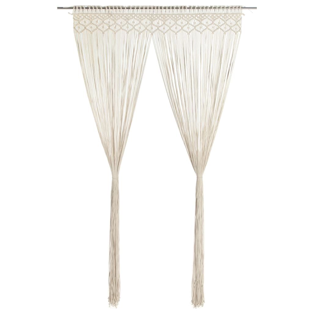 vidaXL Záclona macrame 140x240 cm bavlna