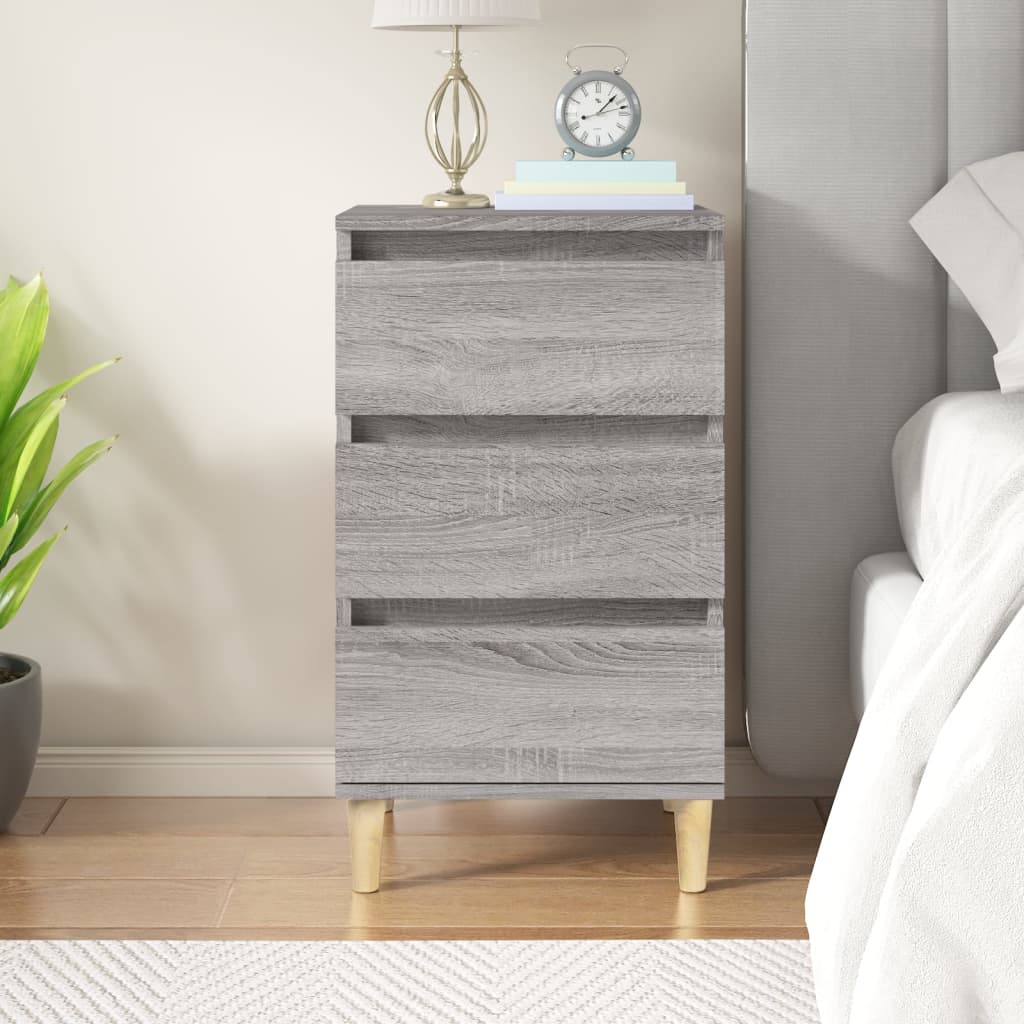 vidaXL Nočný stolík sivý sonoma 40x35x70 cm spracované drevo