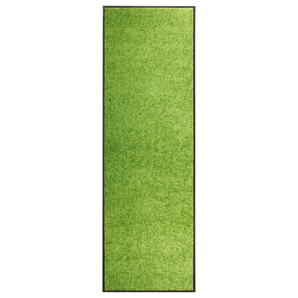 vidaXL Rohožka, prateľná, zelená 60x180 cm