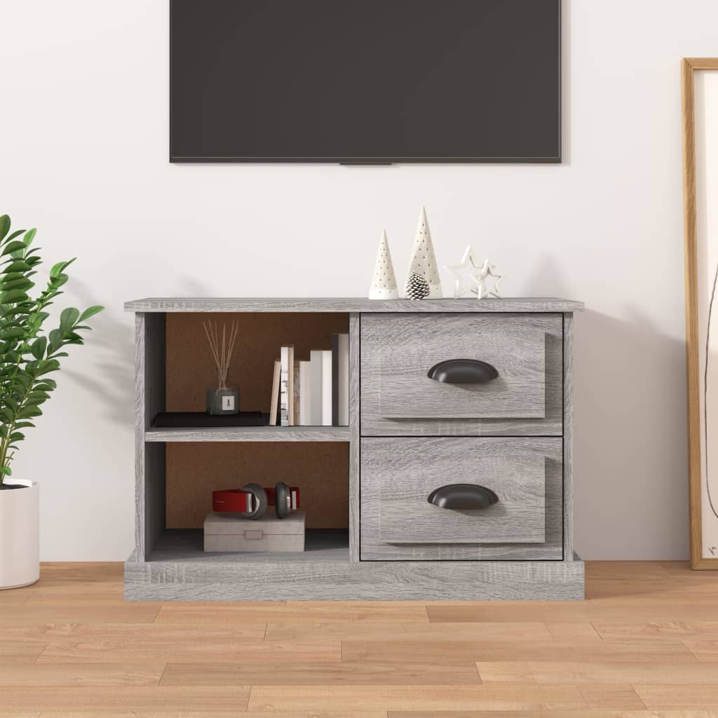vidaXL TV skrinka sivá sonoma 73x35,5x47,5 cm spracované drevo