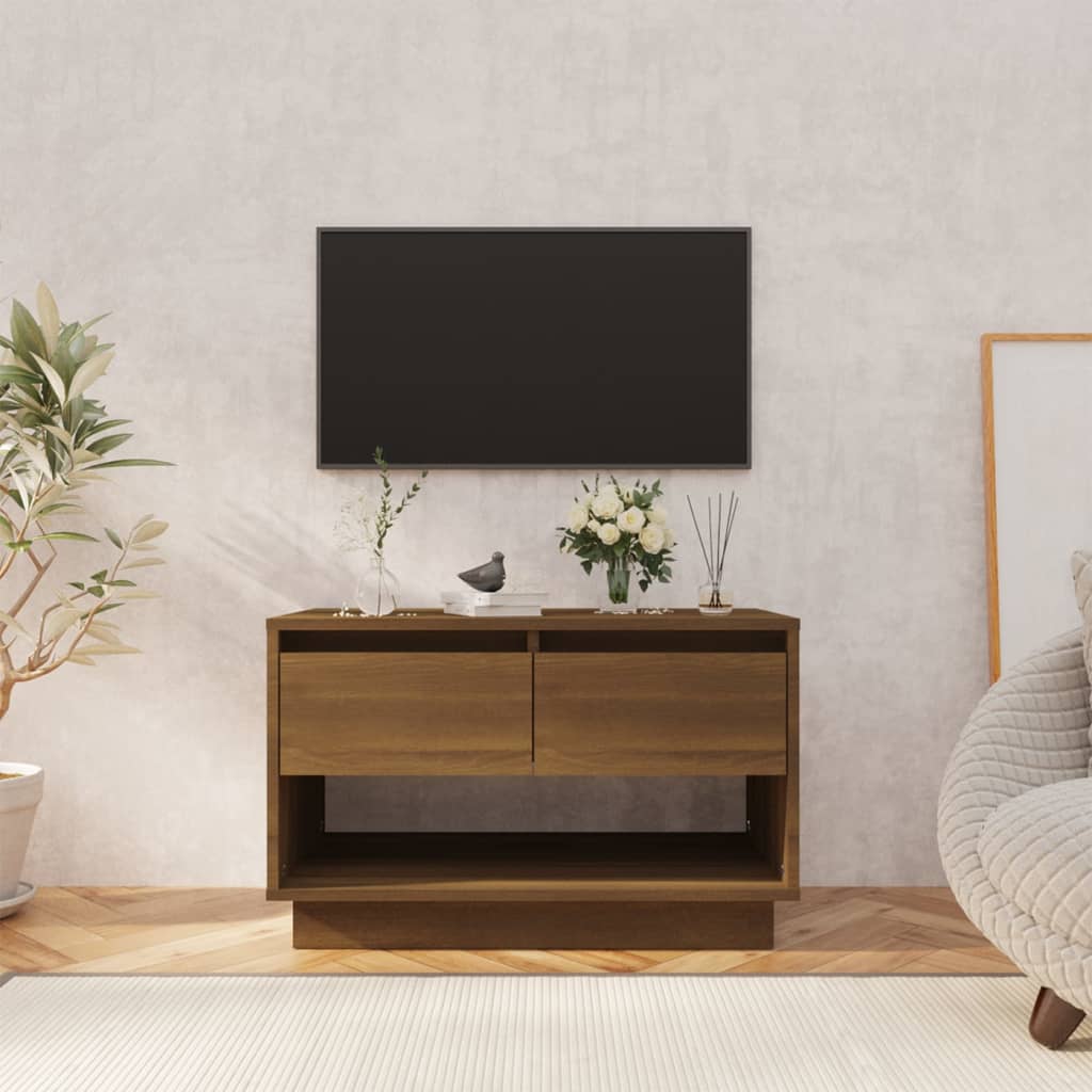 vidaXL TV skrinka, hnedý dub 70x41x44 cm, kompozitné drevo