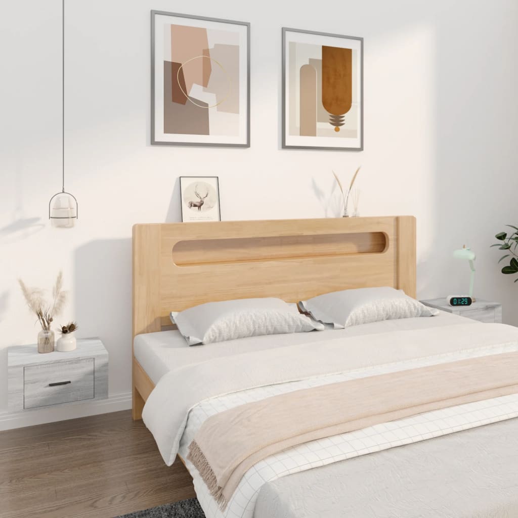 vidaXL Nástenné nočné stolíky 2 ks sivé dub sonoma 50x36x25 cm