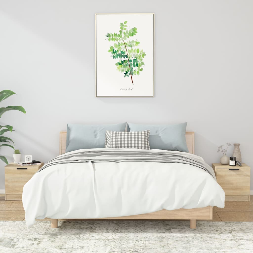 vidaXL Nočné stolíky 2 ks dub sonoma 40x39x40 cm