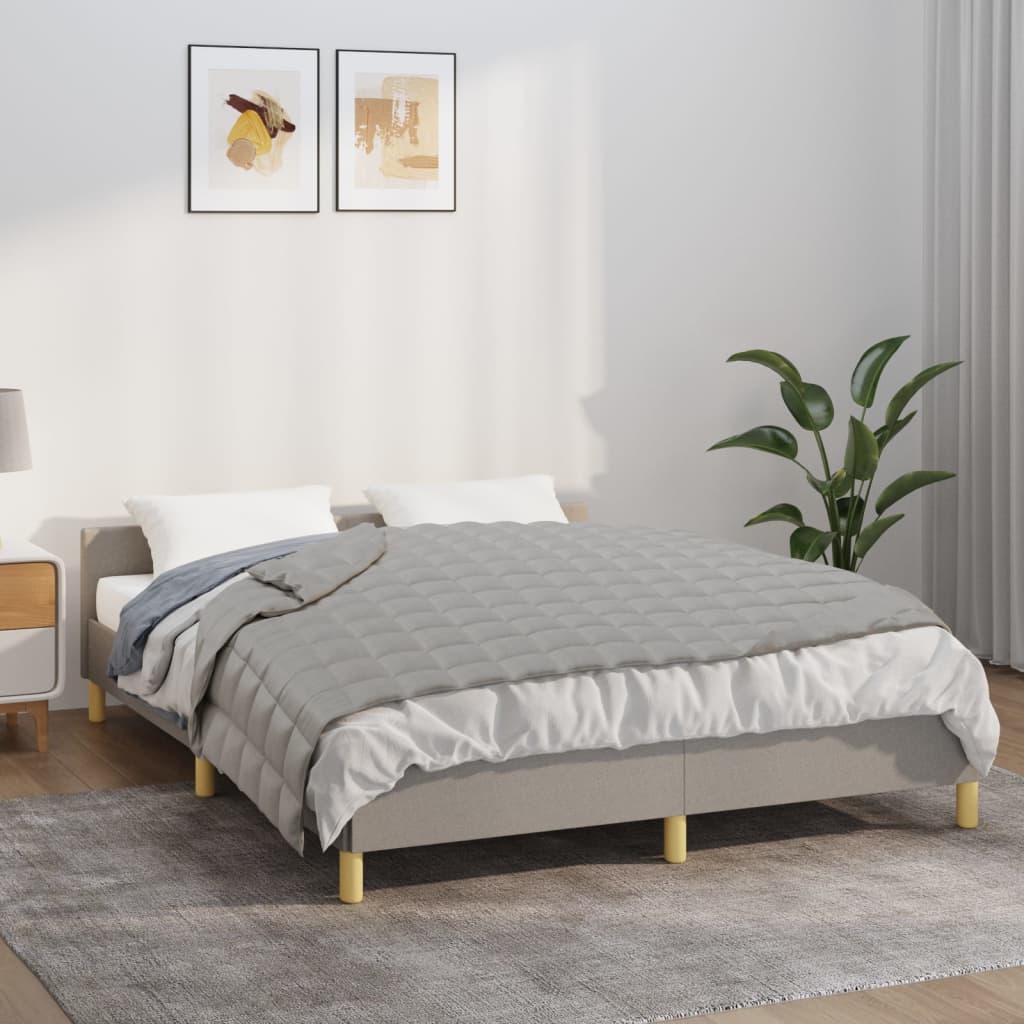 vidaXL Záťažová prikrývka šedá 152x203 cm 7 kg látka
