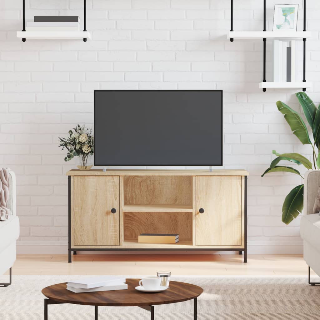 vidaXL TV skrinka dub sonoma 100x40x50 cm spracované drevo