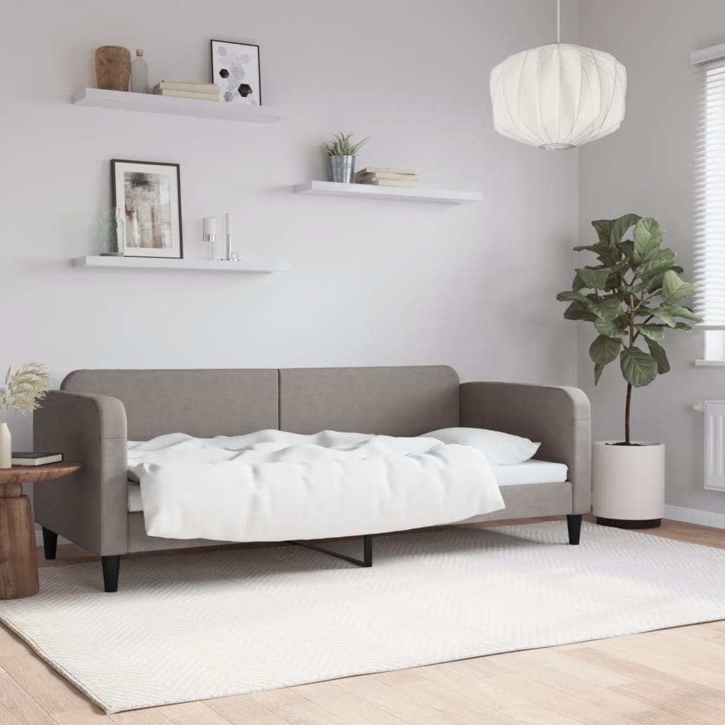 vidaXL Posteľný rám sivohnedý 80x200 cm látka