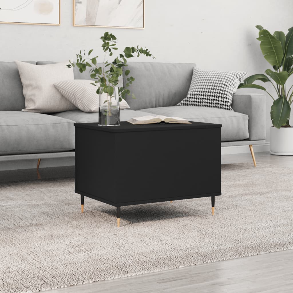 vidaXL Konferenčný stolík čierny 60x44,5x45 cm spracované drevo