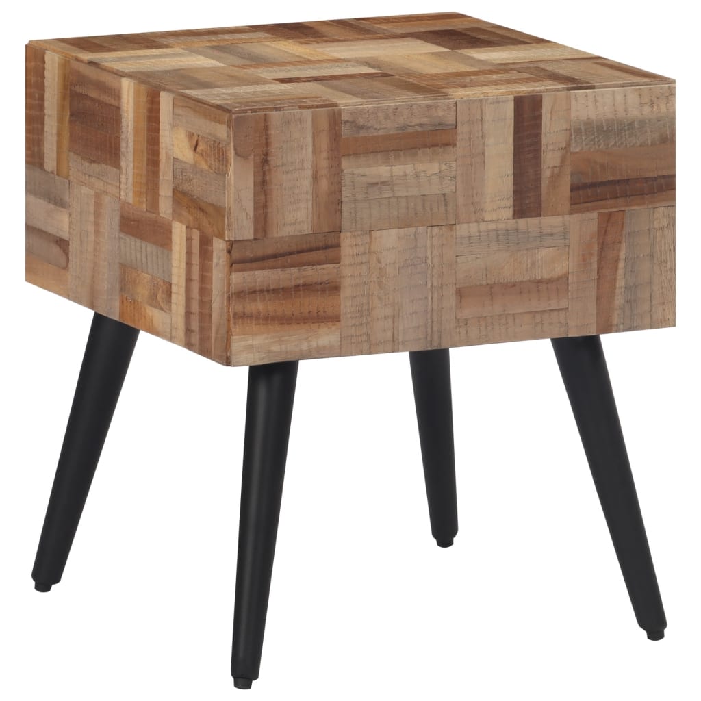 vidaXL Príručný stolík 40x40x45 cm recyklovaný tíkový masív