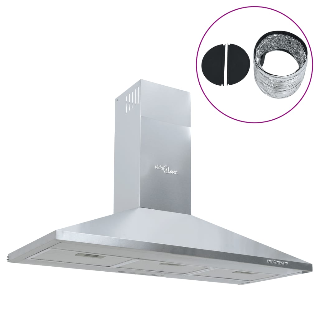 vidaXL Odsávač pár 90 cm nehrdzavejúca oceľ