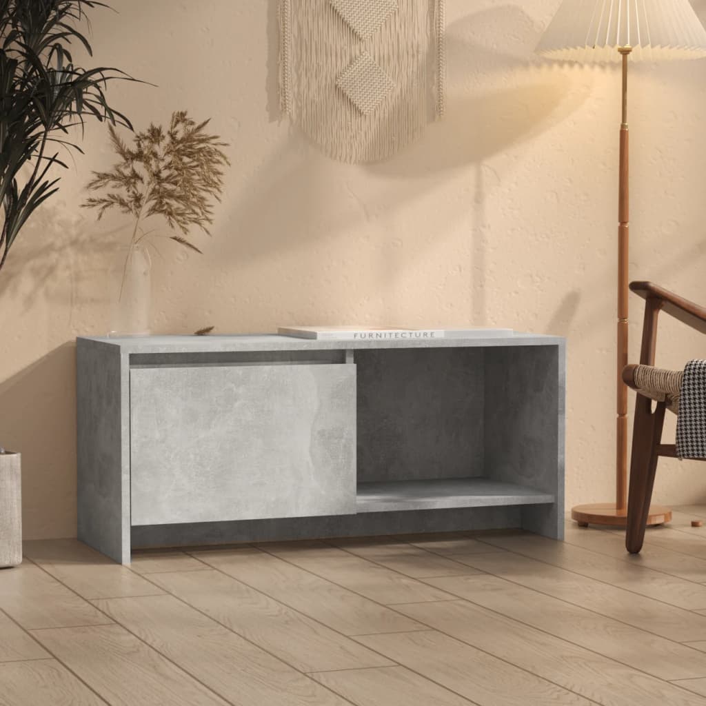 vidaXL TV skrinka, betónovo sivá 90x35x40 cm, kompozitné drevo