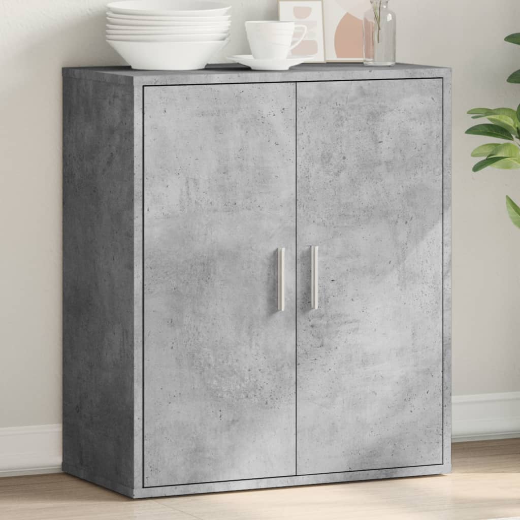 vidaXL Komoda, betónovo sivá 79x38x80 cm, kompozitné drevo