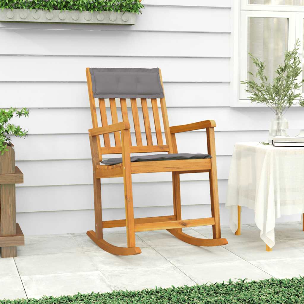 vidaXL Adirondack Hojdacie kreslo s vankúšmi masívne akáciové drevo