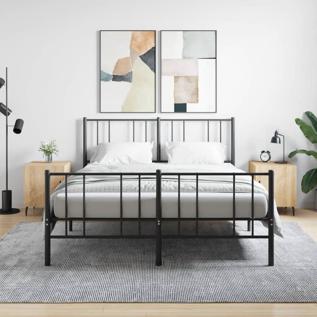 vidaXL Nočné stolíky 2 ks dub sonoma 40x40x50 cm kompozitné drevo