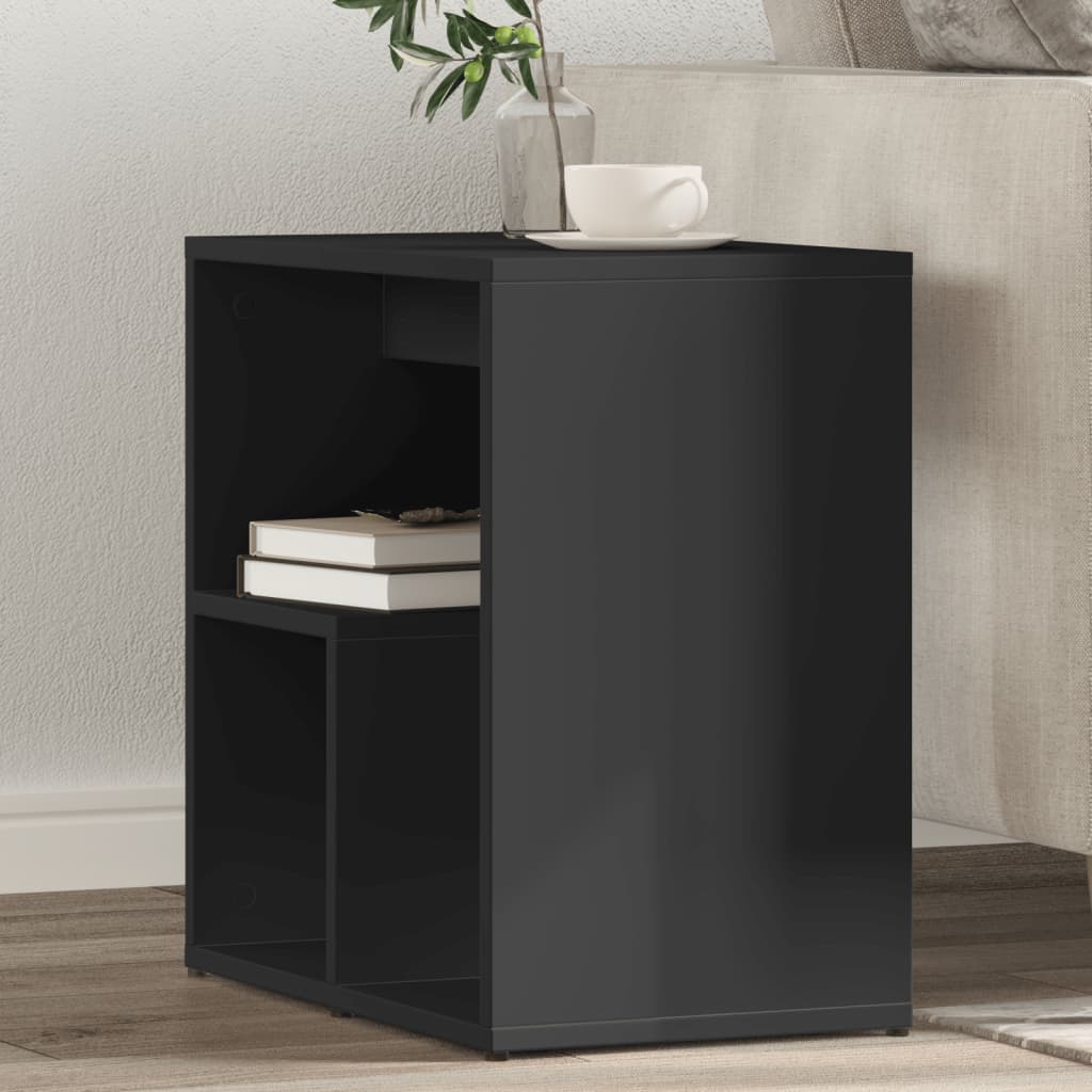 vidaXL Príručné stolíky 2 ks čierne 50x30x50 cm kompozitné drevo