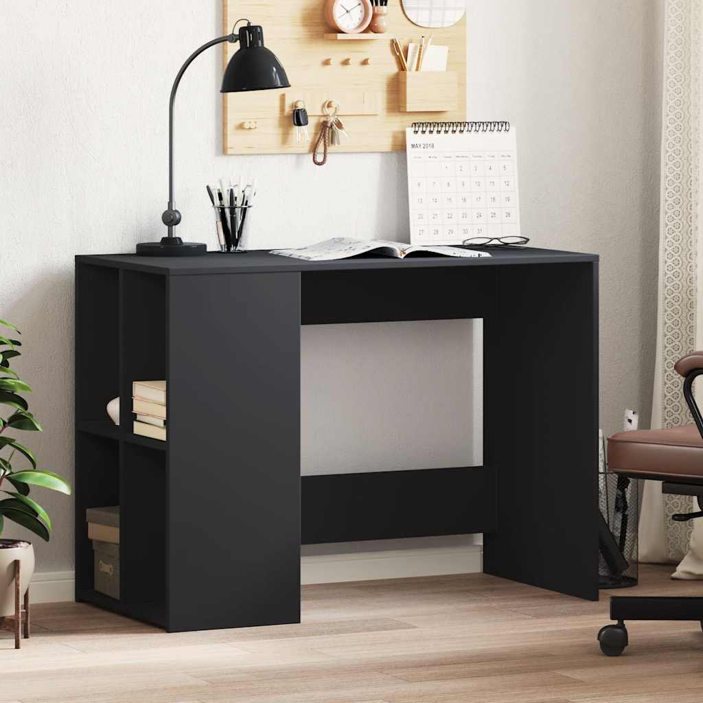 vidaXL Stôl čierny 102x50x75 cm kompozitné drevo