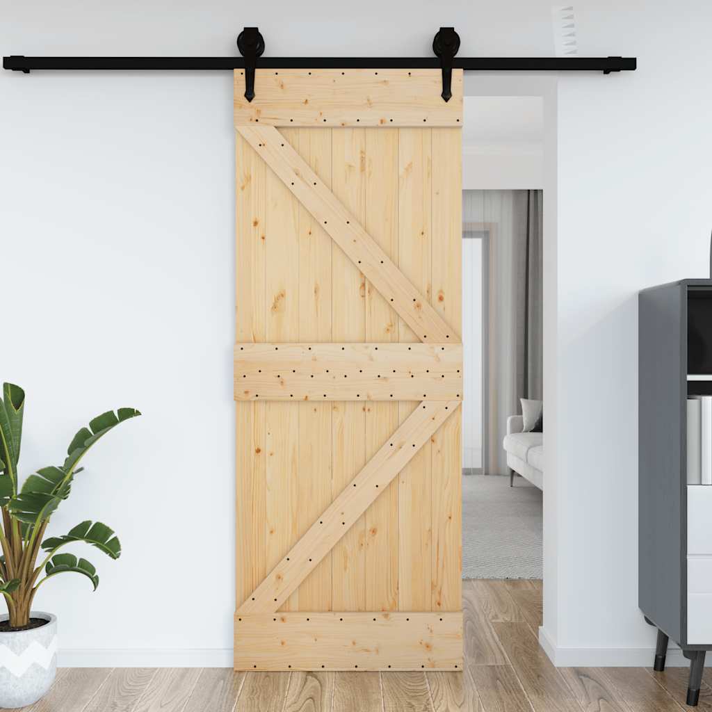 vidaXL Dvere NARVIK 95x210 cm, borovicový masív