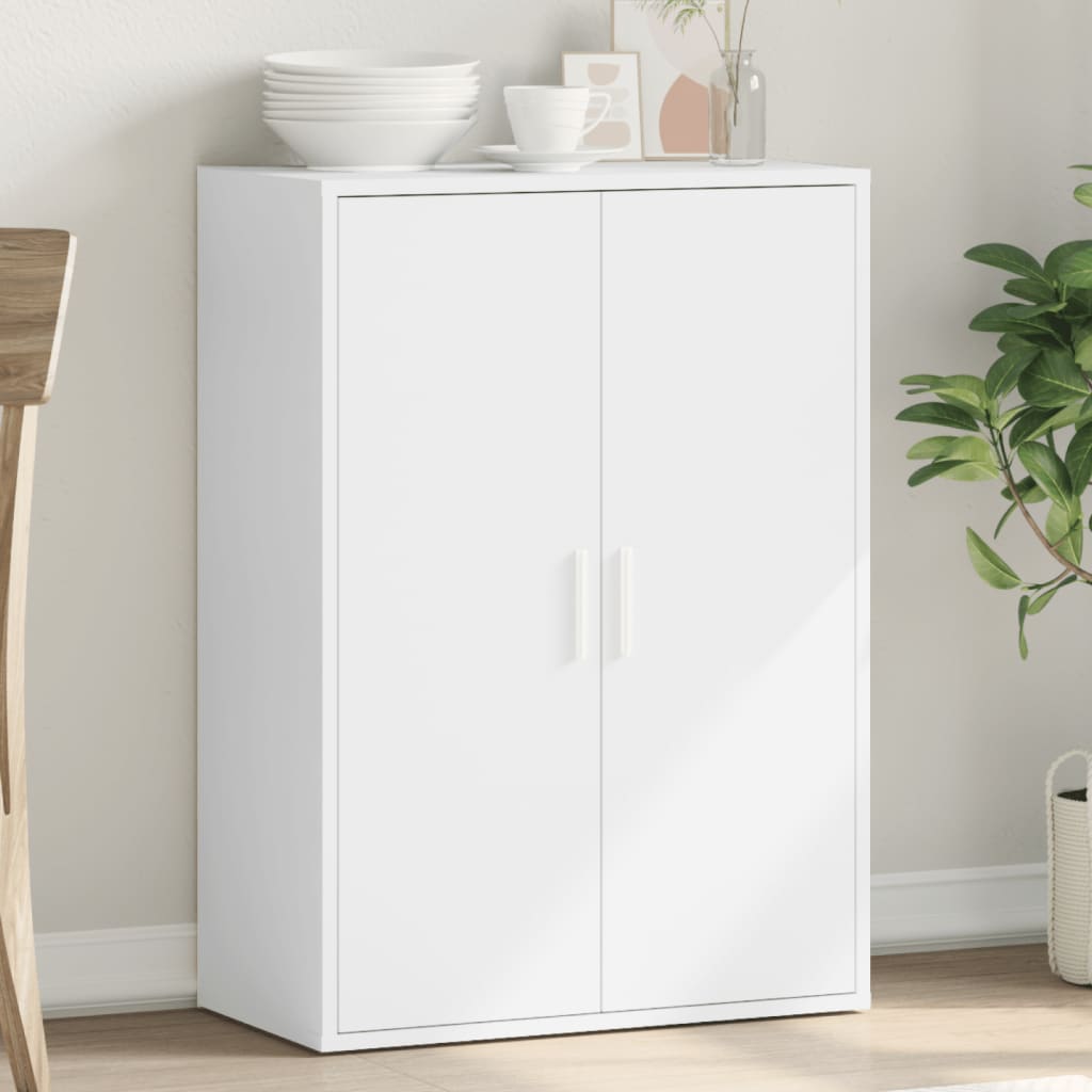 vidaXL Komoda, biela 60x31x84 cm, kompozitné drevo