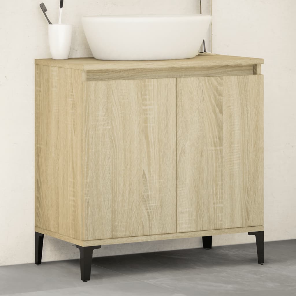 vidaXL Umývadlová skrinka dub sonoma 58x33x60 cm kompozitné drevo