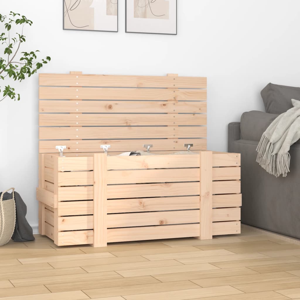 vidaXL Úložný box 91x40,5x42 cm masívna borovica