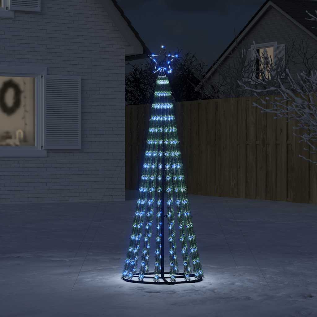 vidaXL LED vianočný stromček 275 LED modré 180 cm