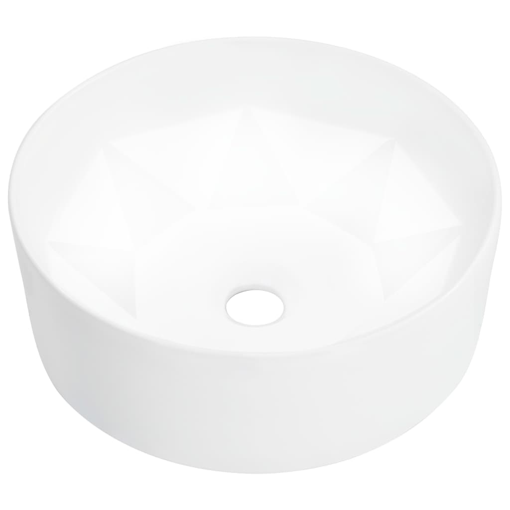 vidaXL Umývadlo 36x14 cm keramické biele