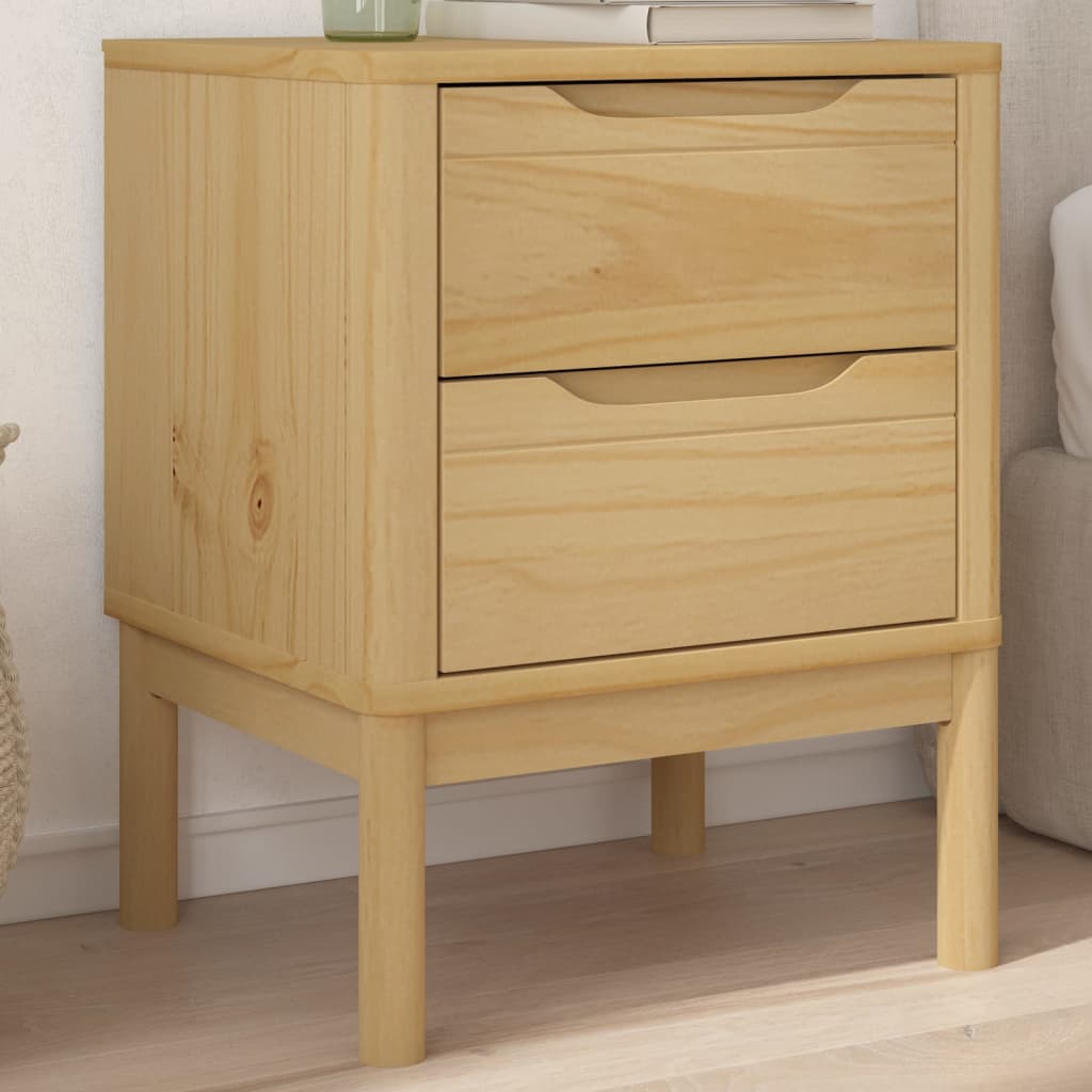 vidaXL Nočný stolík voskovohnedý 45x39x57 cm masívne borovicové drevo