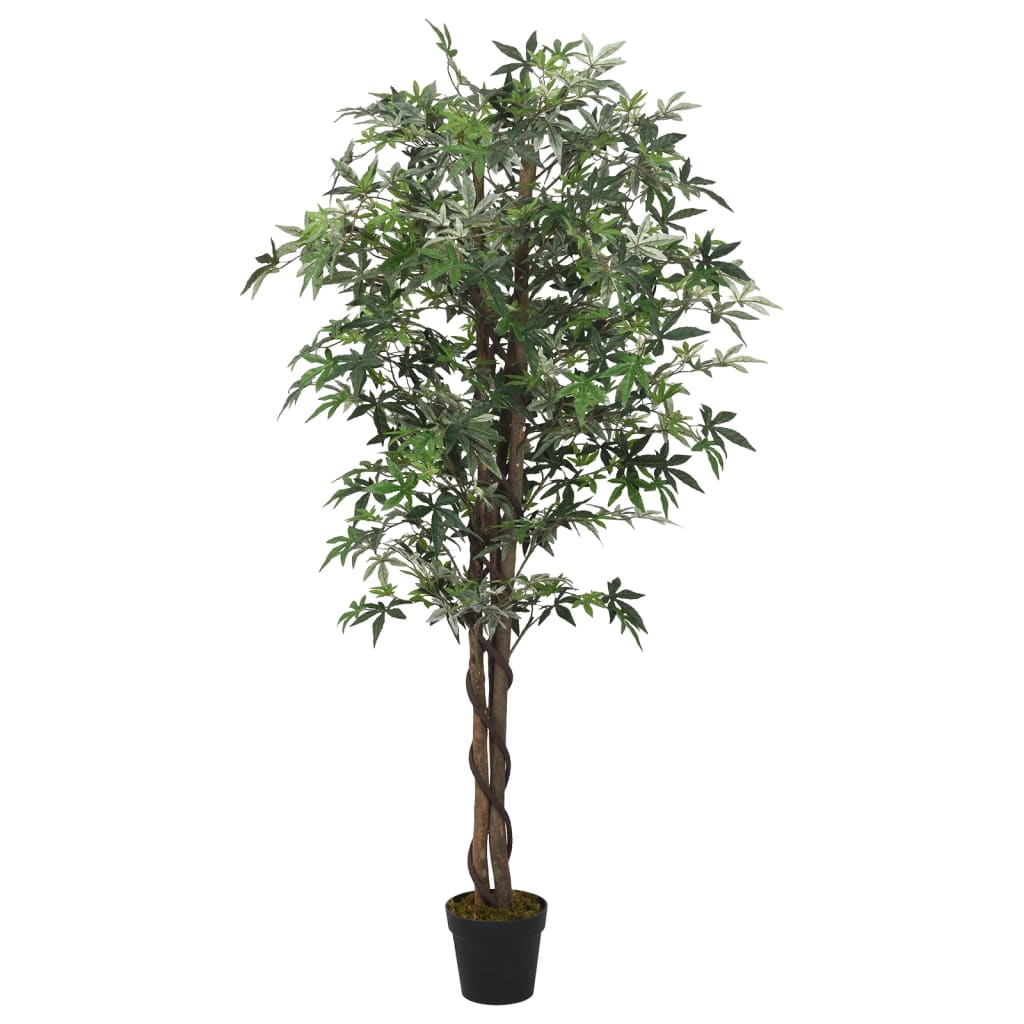 vidaXL Umelý javorový strom 504 listov 150 cm zelený