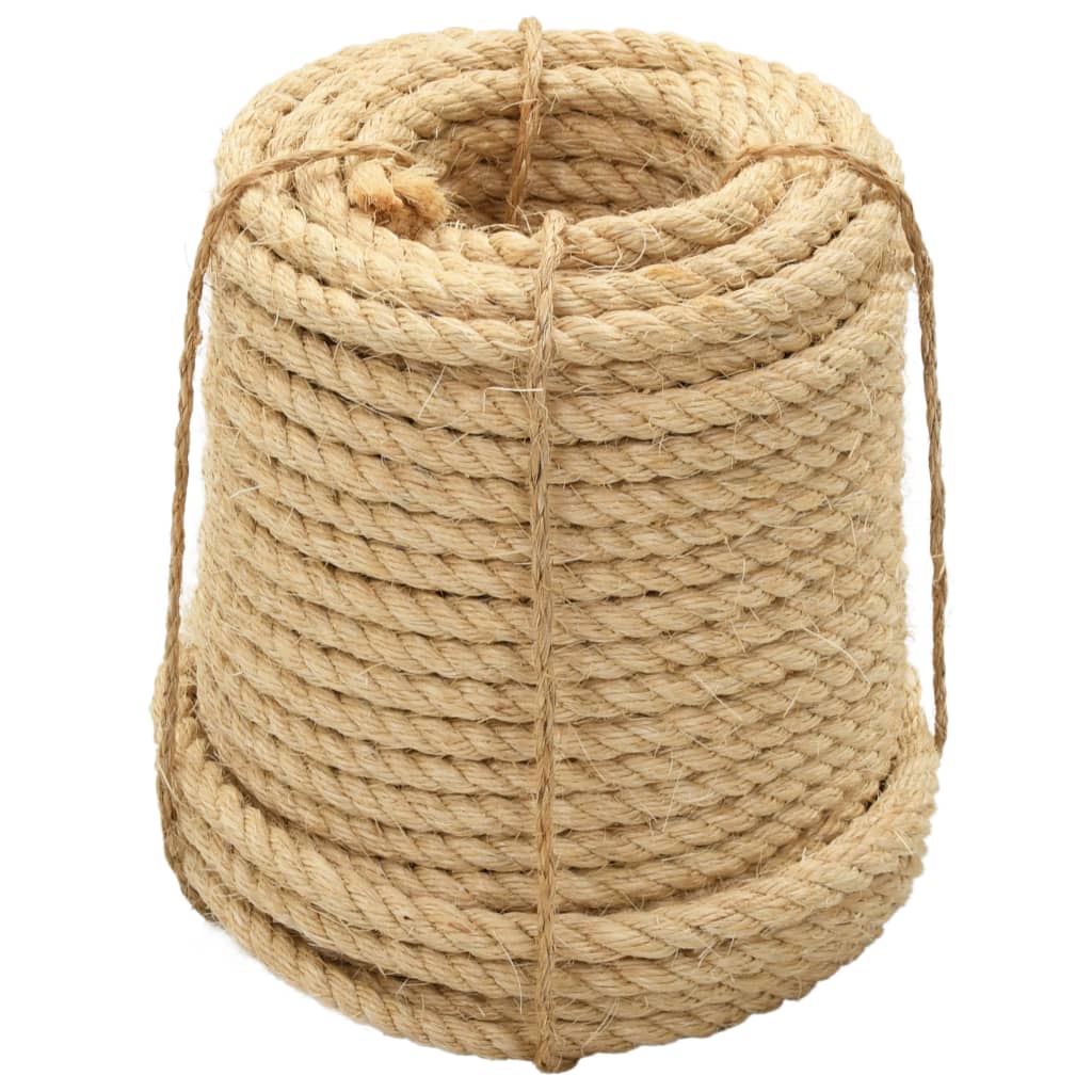 vidaXL Lano, 100% sisal 14 mm, 50 m