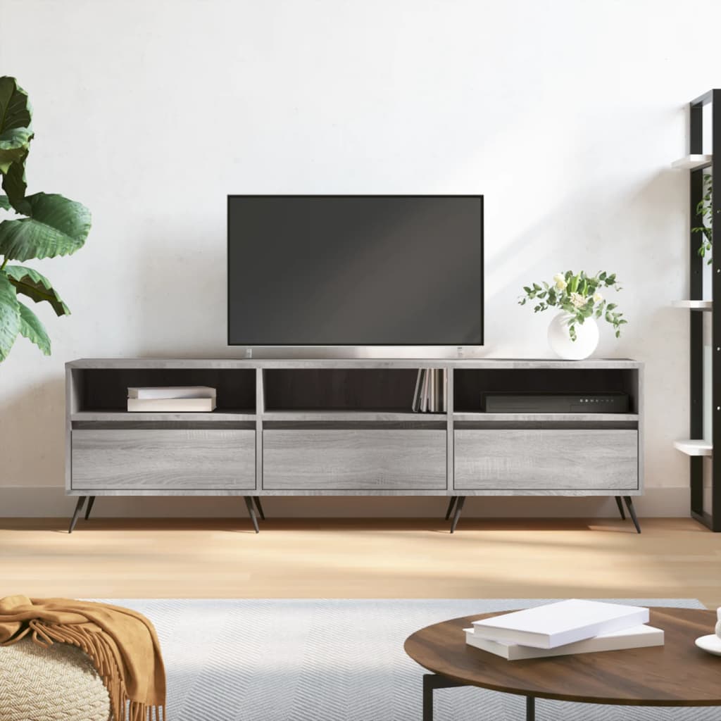 vidaXL TV skrinka sivý dub sonoma 150x30x44,5 cm kompozitné drevo