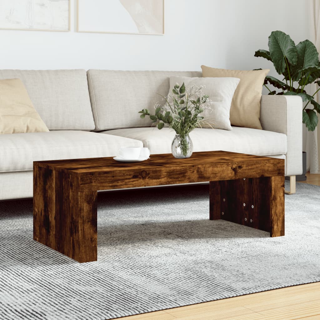 vidaXL Konferenčný stolík dymový dub 102x50x36 cm kompozitné drevo