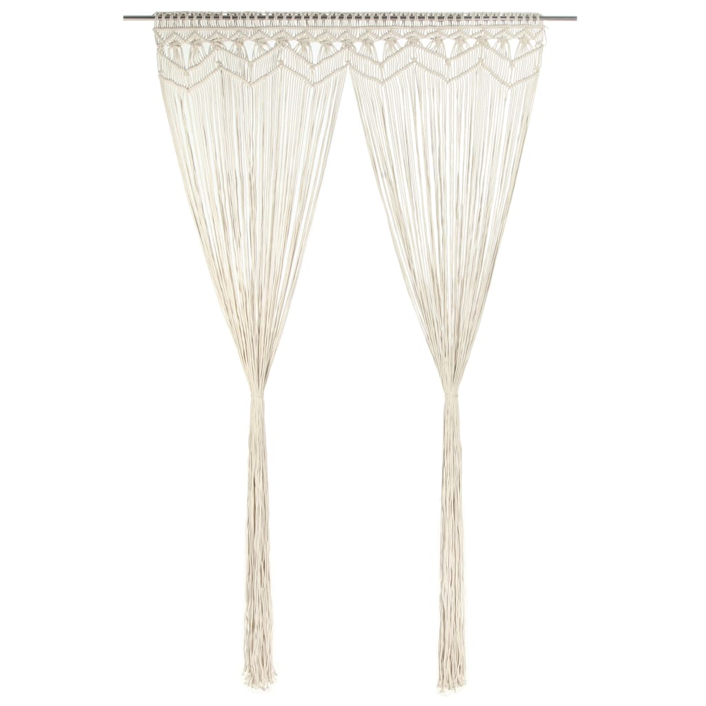 vidaXL Záclona macrame 140x240 cm bavlna