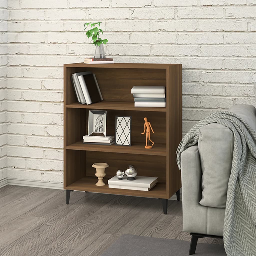 vidaXL Komoda hnedý dub 69,5x32,5x90 cm spracované drevo