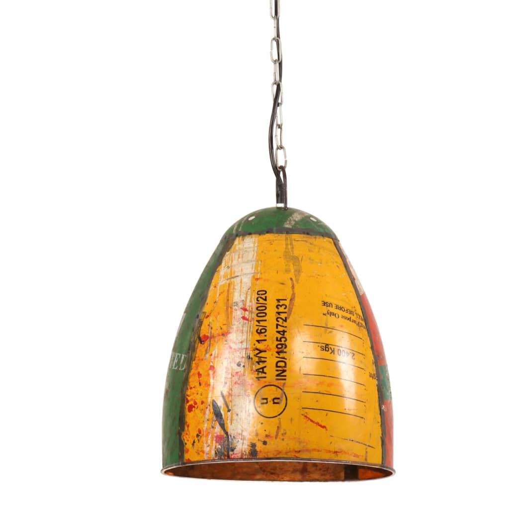 vidaXL Industriálna závesná lampa 25 W viacfarebná okrúhla 32 cm E27
