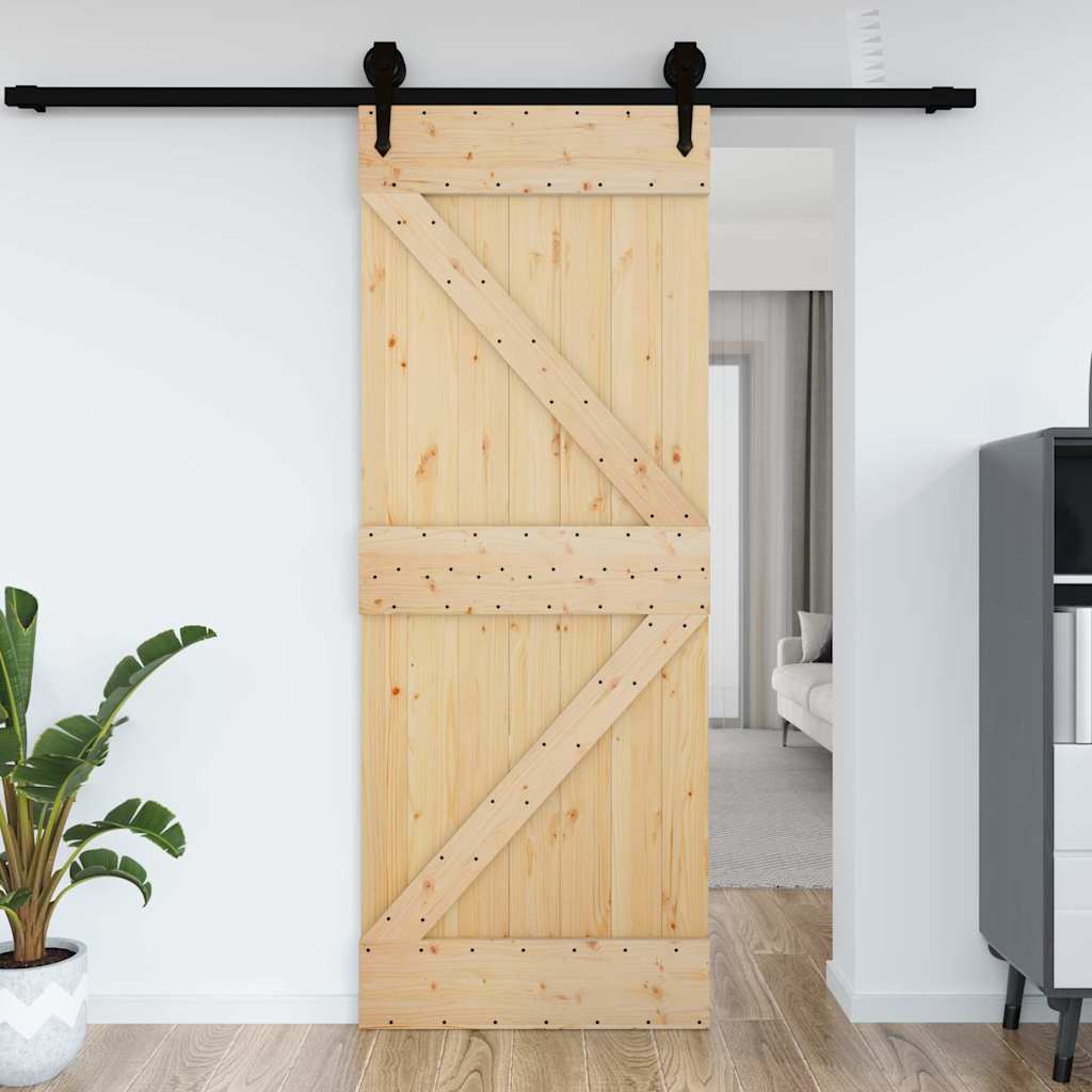 vidaXL Dvere NARVIK 85x210 cm, borovicový masív