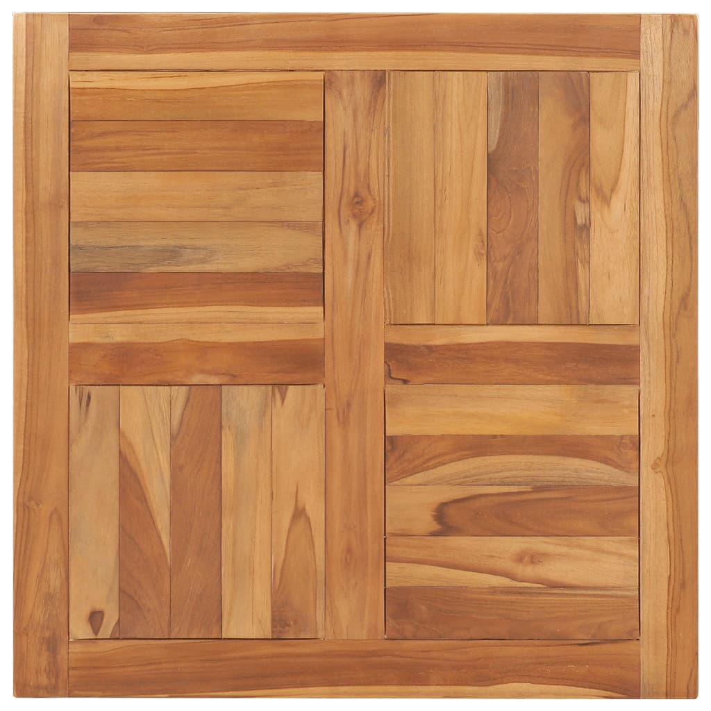 vidaXL Stolová doska, tíkový masív 70x70x2,5 cm