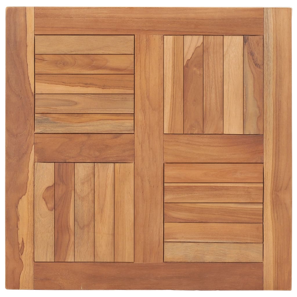 vidaXL Stolová doska, tíkový masív 60x60x2,5 cm