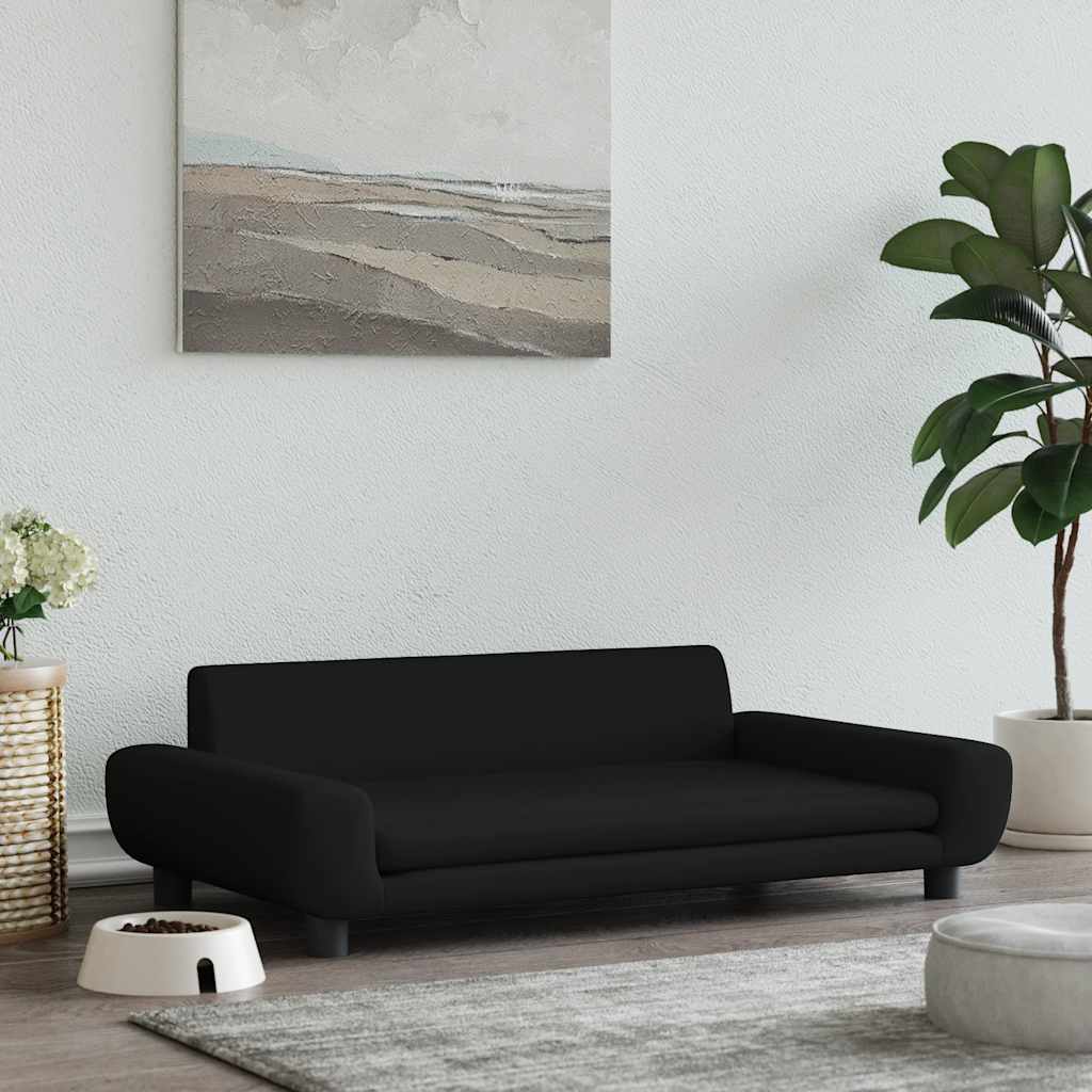 vidaXL Pelech pre psa čierny 100x54x33 cm zamat