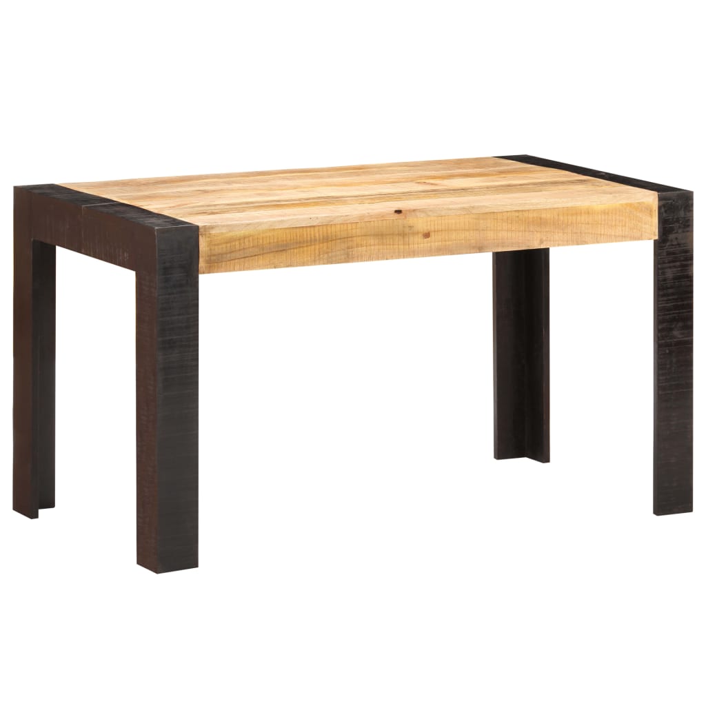vidaXL Jedálenský stôl 140x70x76, surový mangový masív