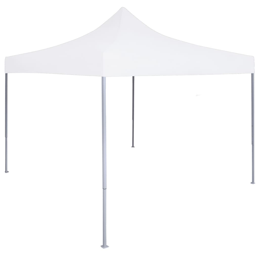vidaXL Profesionálny skladací párty stan 2x2 m, oceľ, biely