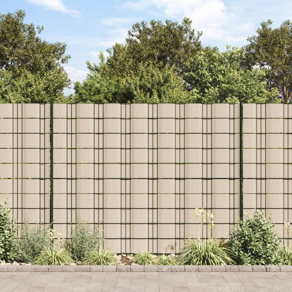vidaXL Záhradná tieniaca fólia PVC 70x0,19 m krémová