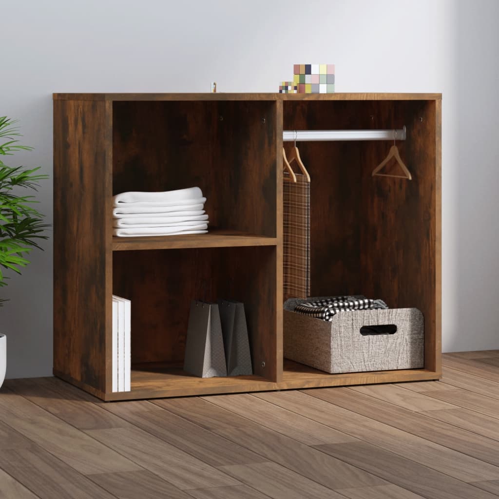 vidaXL Kozmetická skrinka dymový dub 80x40x65 cm spracované drevo