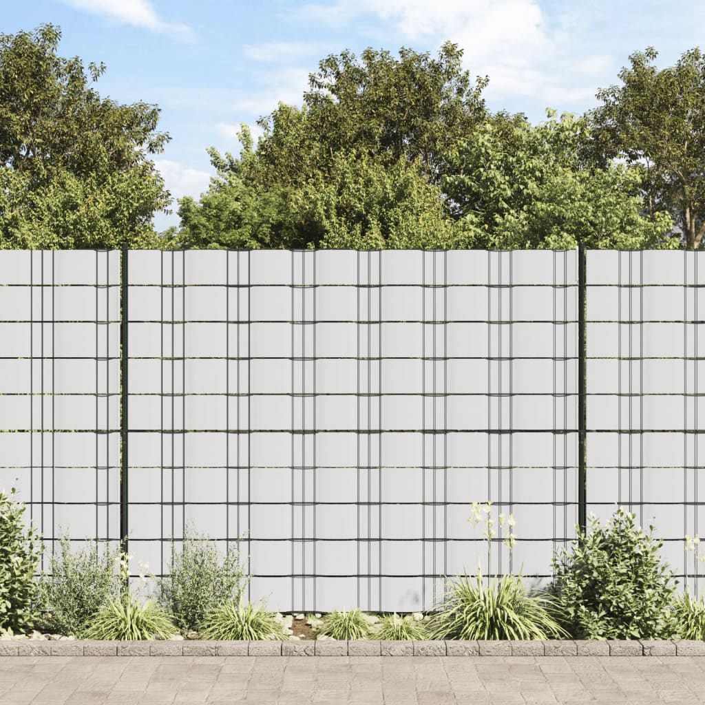 vidaXL Záhradná tieniaca fólia PVC 70x0,19 m biela