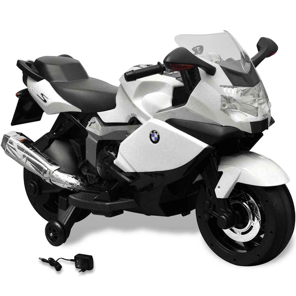 vidaXL Elektrická motorka pre deti, biela BMW 283 6 V