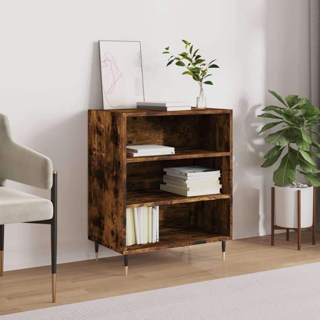 vidaXL Komoda dymový dub 57x35x70 cm kompozitné drevo