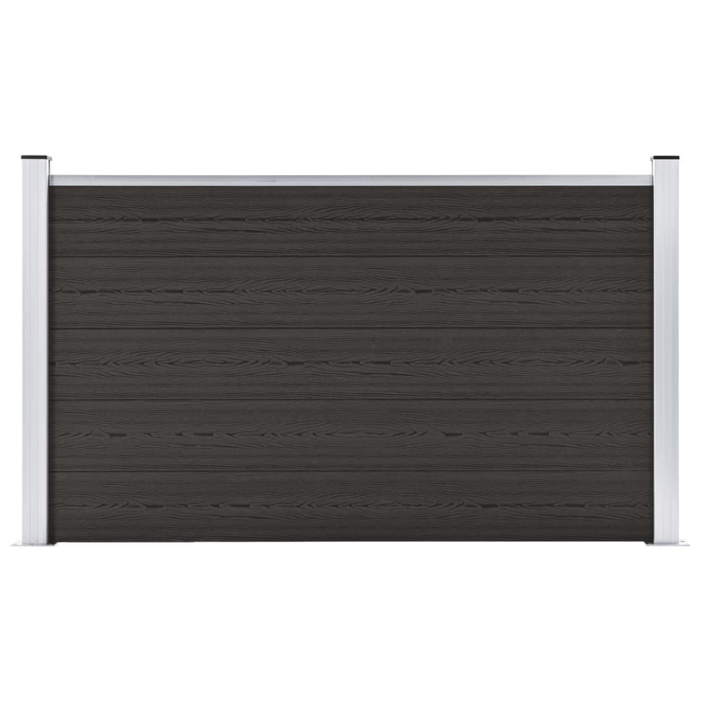 vidaXL Plotový panel WPC 180x105 cm čierny