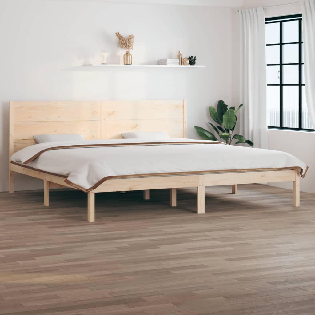 vidaXL Posteľ bez matraca 200x200 cm masívna borovica
