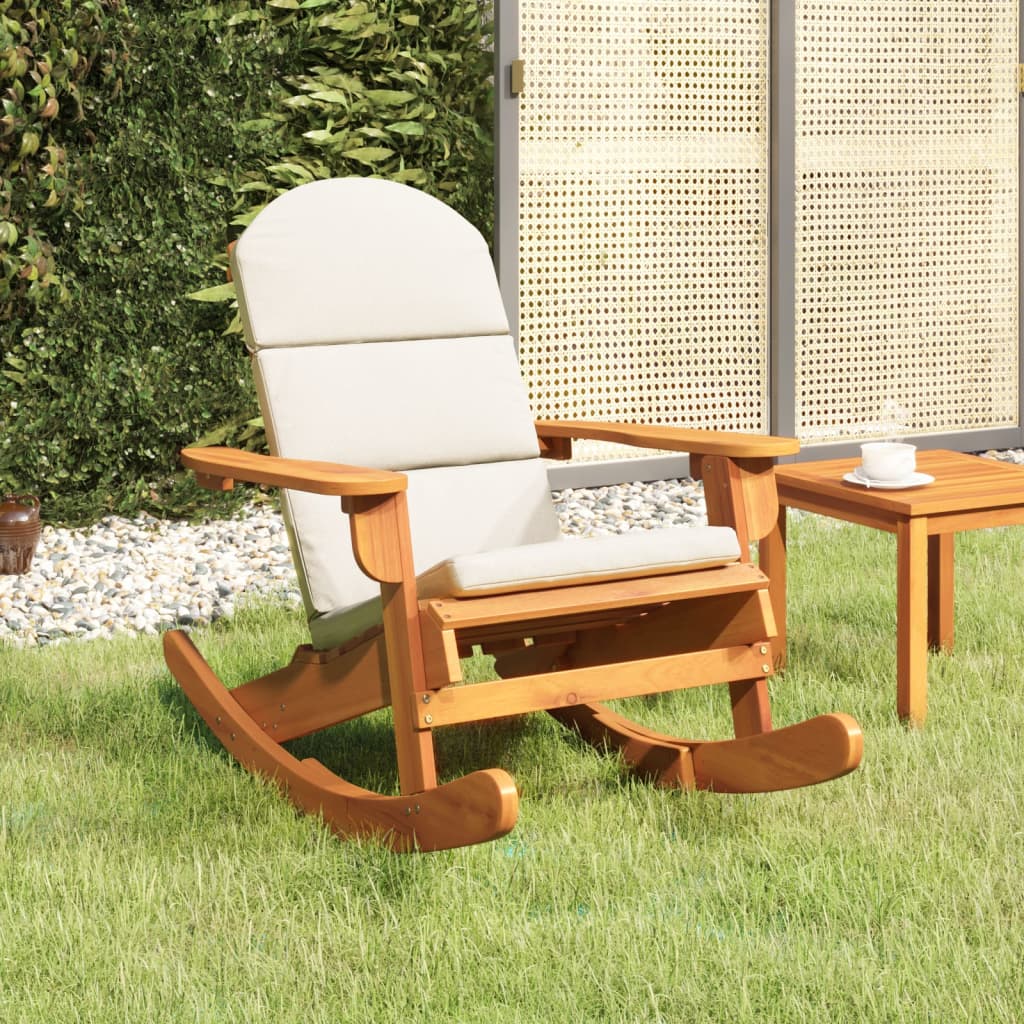 vidaXL Adirondack Hojdacie kreslo s vankúšmi masívne akáciové drevo