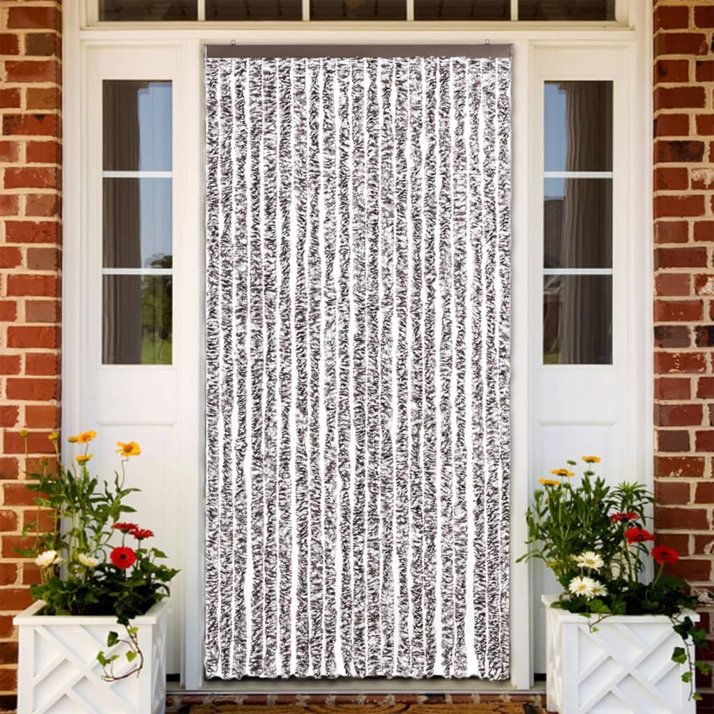 vidaXL Záves proti hmyzu, hnedý a béžový 90x220 cm, ženilka